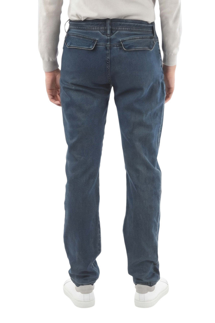 Blue Mid Rise Jeans 2