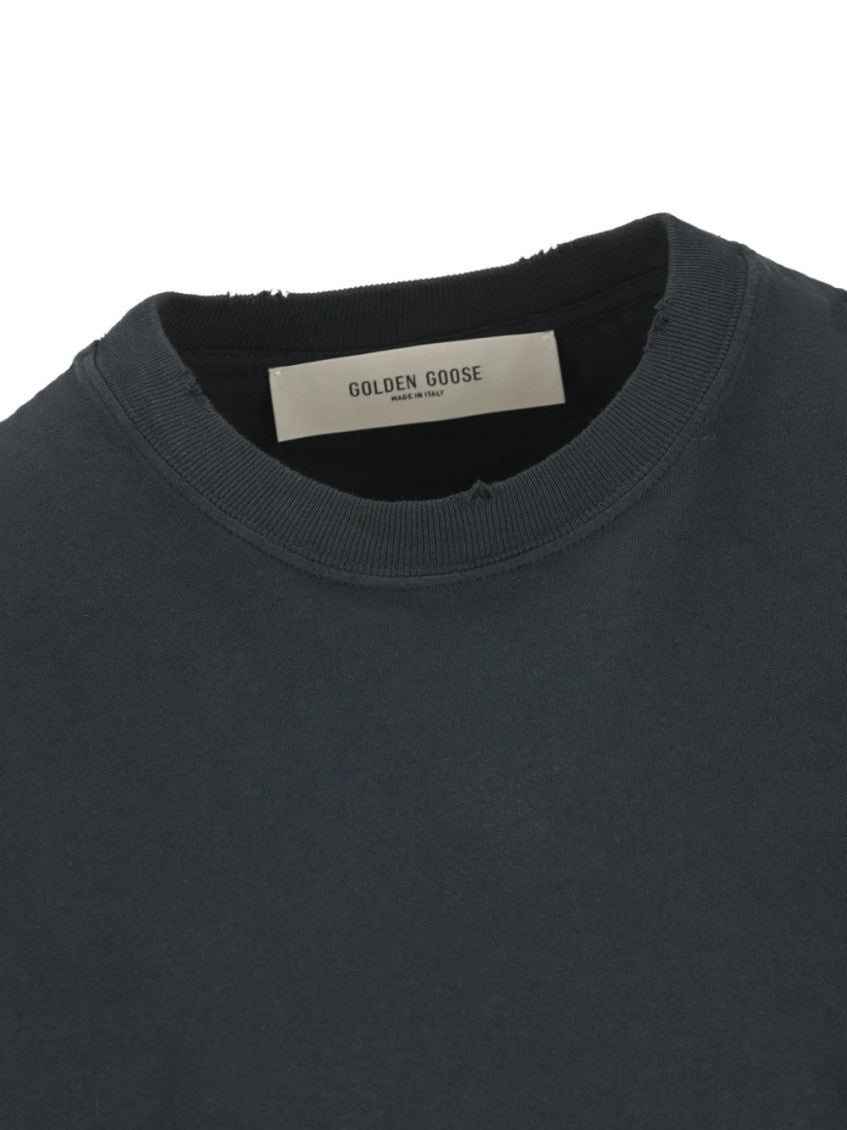 Washed Black Crew Neck T-Shirt 3