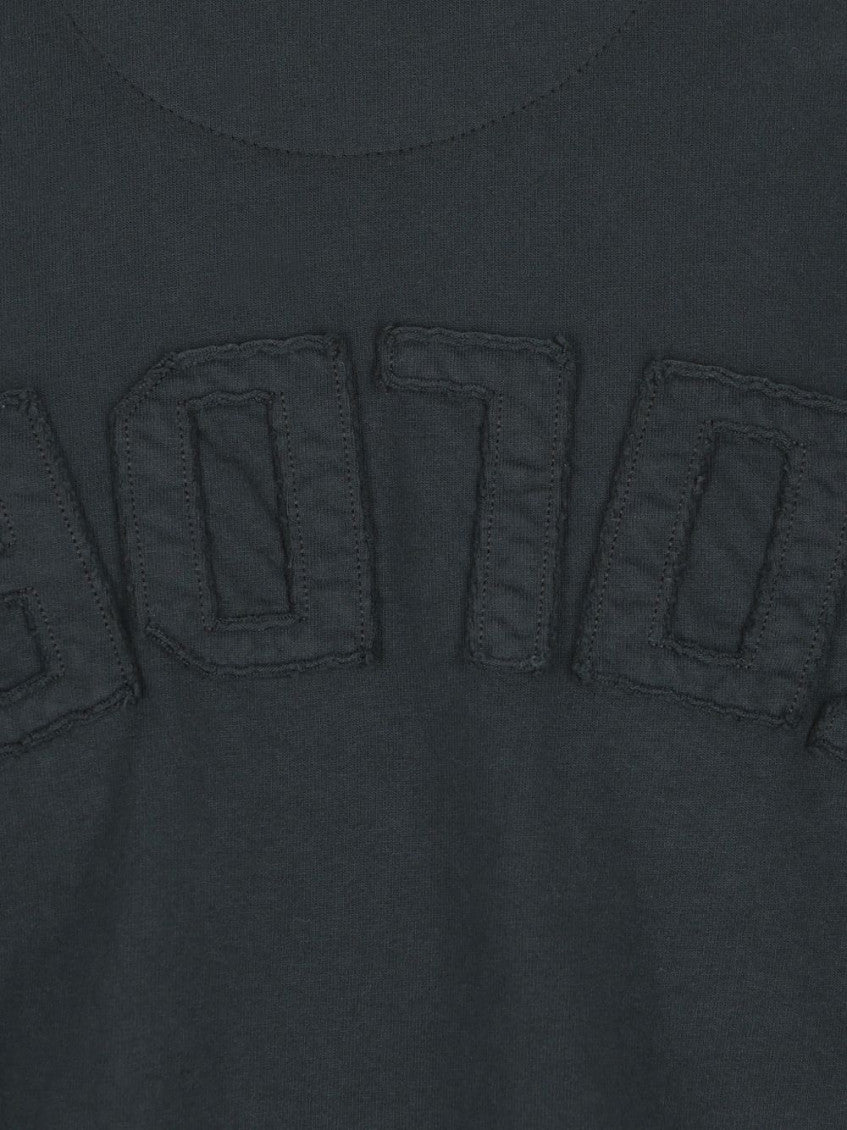Washed Black Crew Neck T-Shirt 4