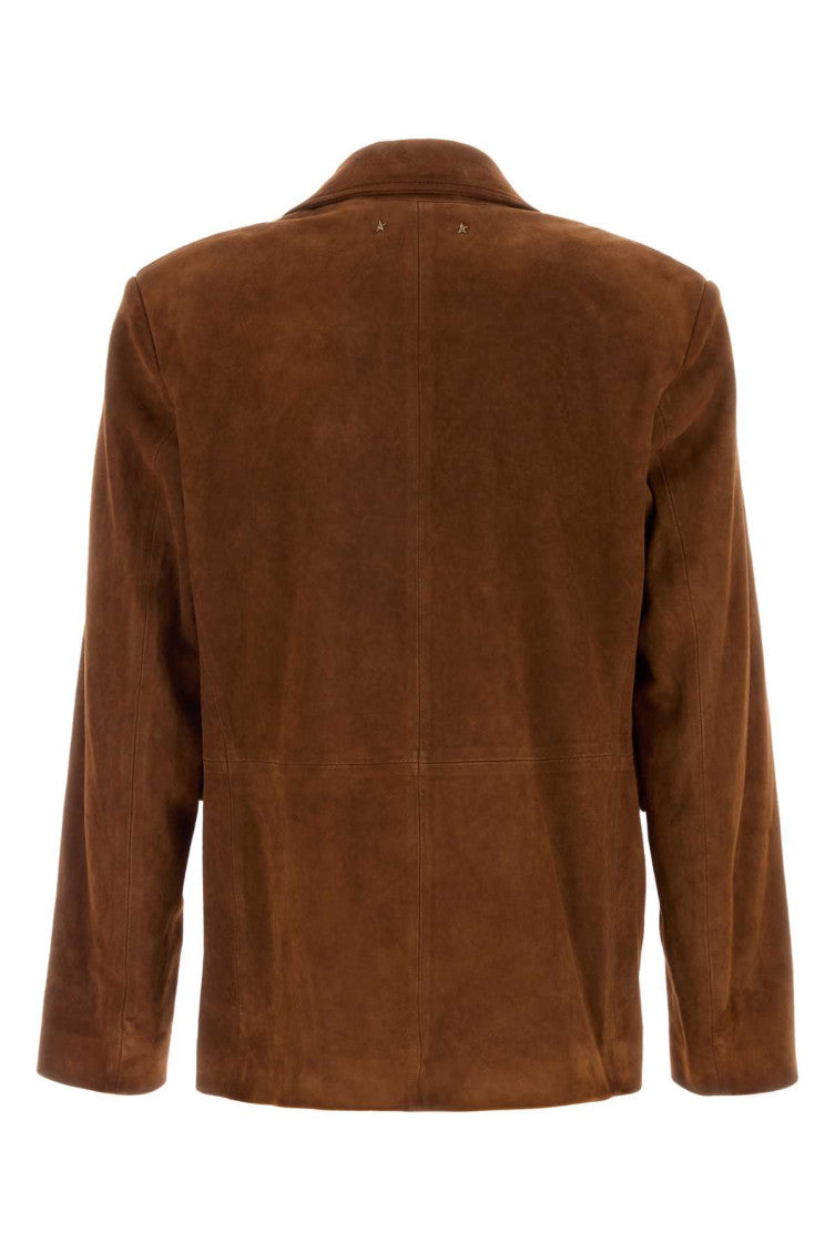 Brown Notched Lapel Blazer 2