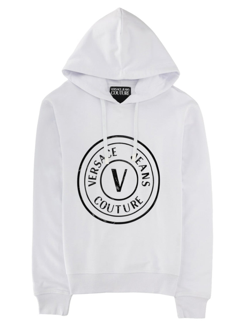 White Regular Logo Hoodie 1