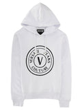 White Regular Logo Hoodie 1