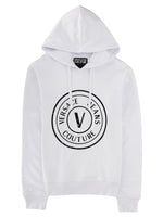 White Regular Logo Hoodie 1