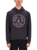 Grey Regular Logo Hoodie 1