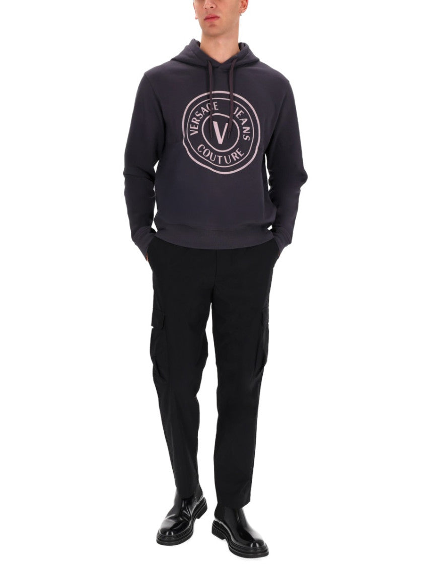 Grey Regular Logo Hoodie 2