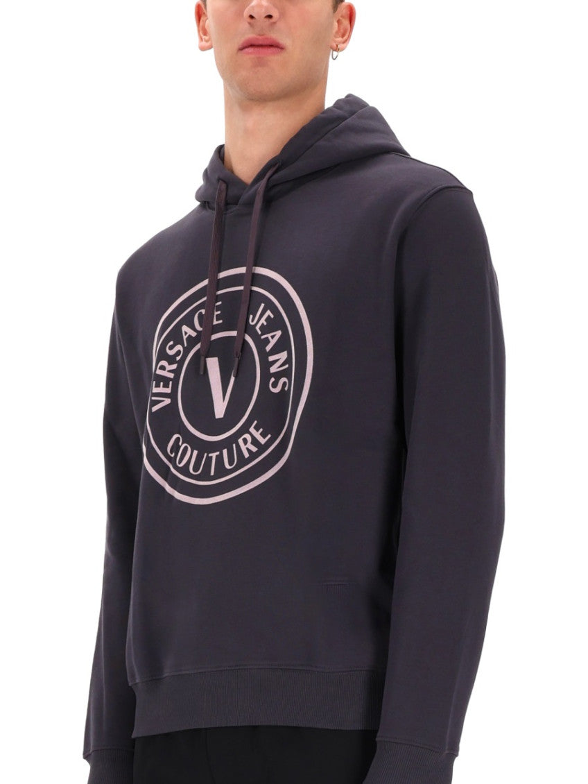 Grey Regular Logo Hoodie 4