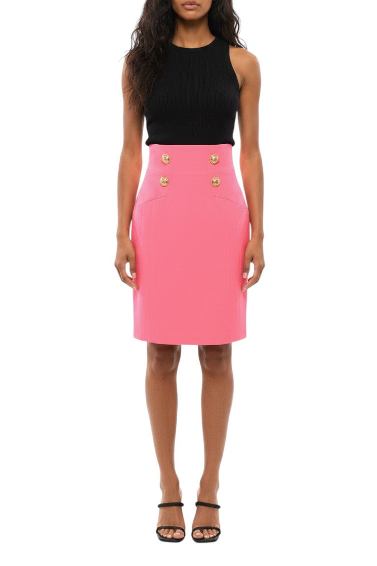 Pink Knee Length Skirt 1