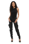 Black Straight High Rise Jeans 1