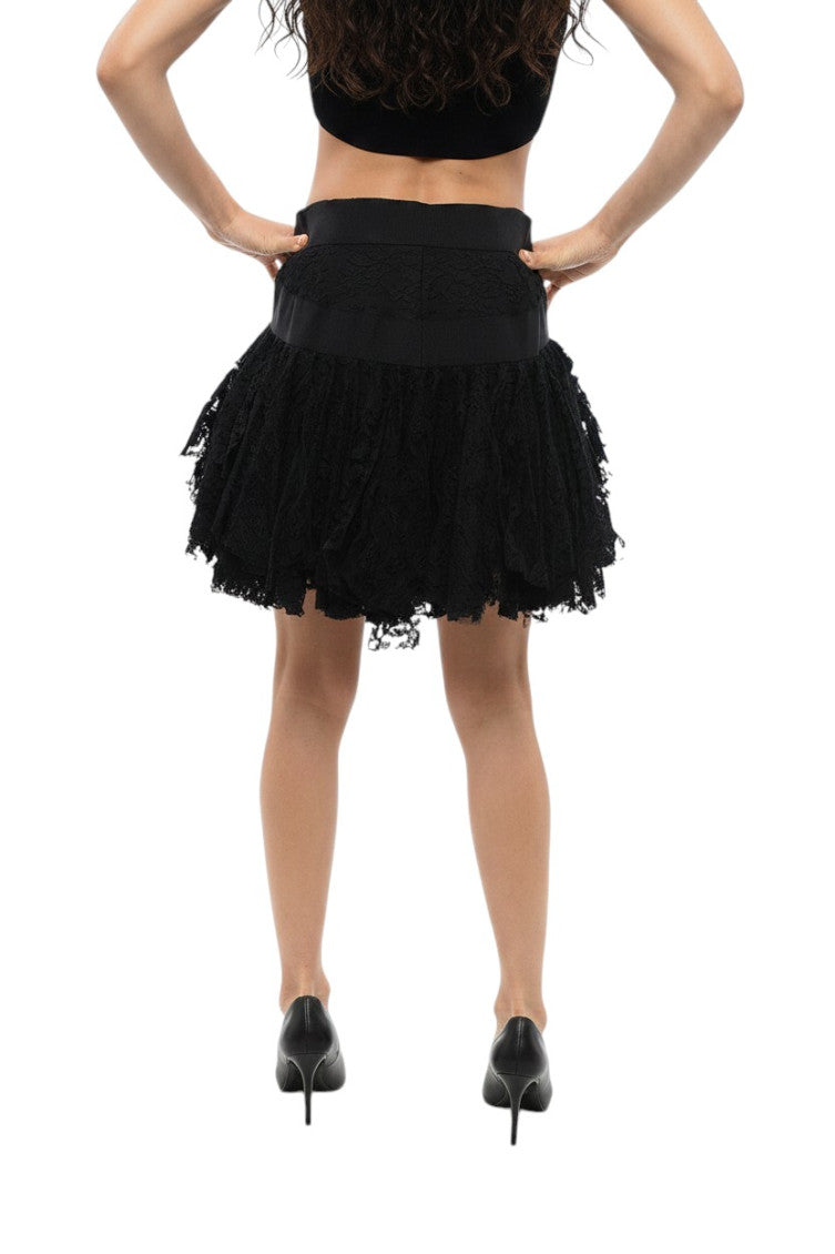 Black Lace Mini Skirt 2