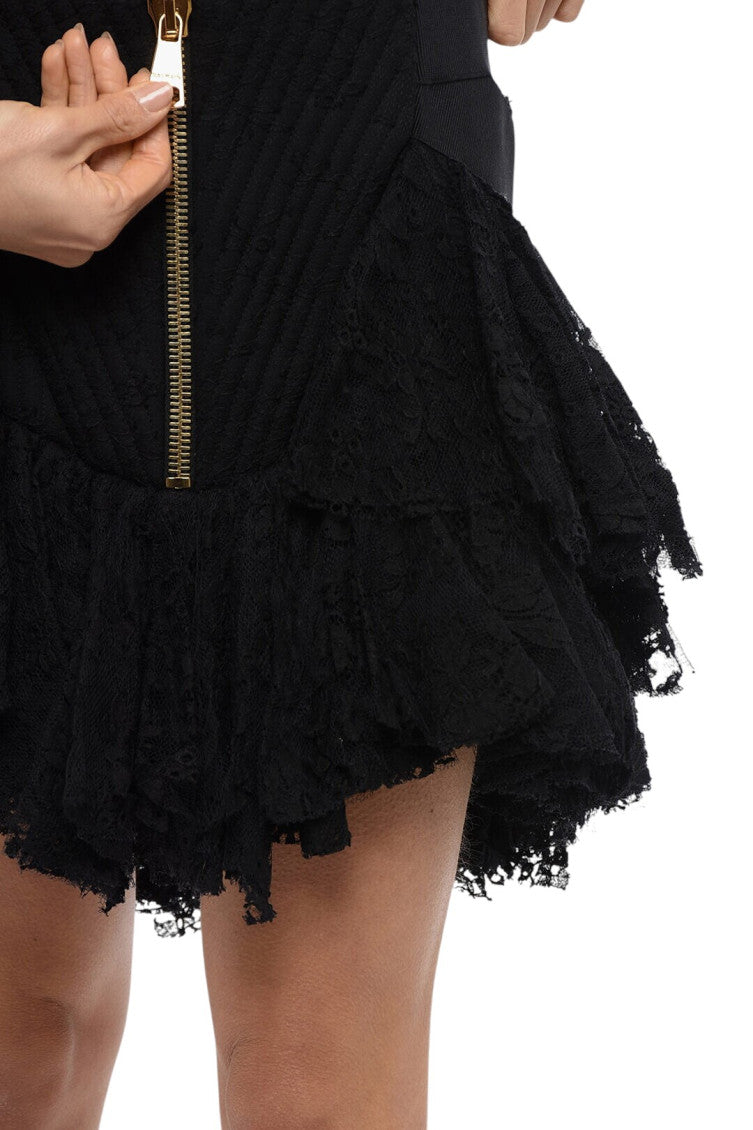 Black Lace Mini Skirt 3