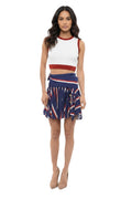 Blue Stripes Mini Skirt 1