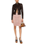 Pink Logo Midi Skirt 1