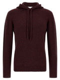 Maroon Wool Blend Hoodie 1