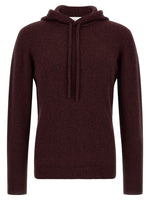 Maroon Wool Blend Hoodie 1