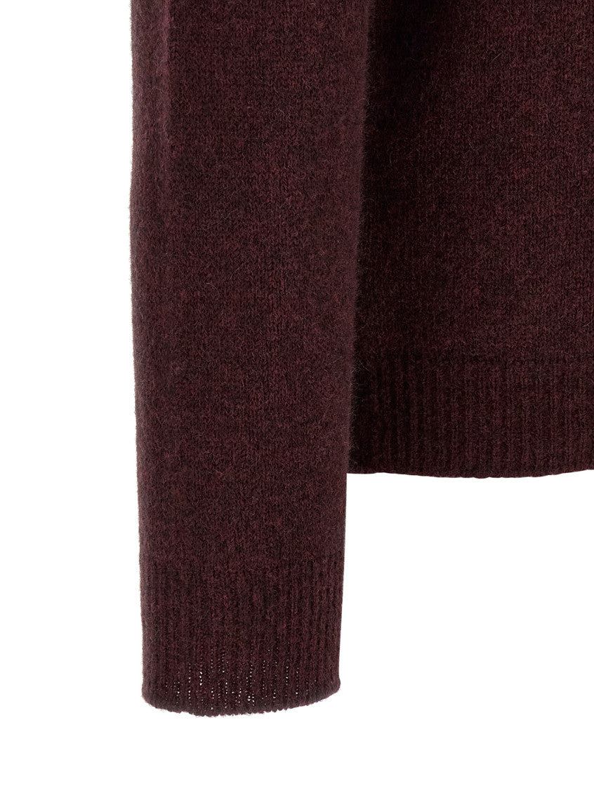 Maroon Wool Blend Hoodie 4