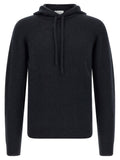 Dark Blue Wool Blend Hoodie 1