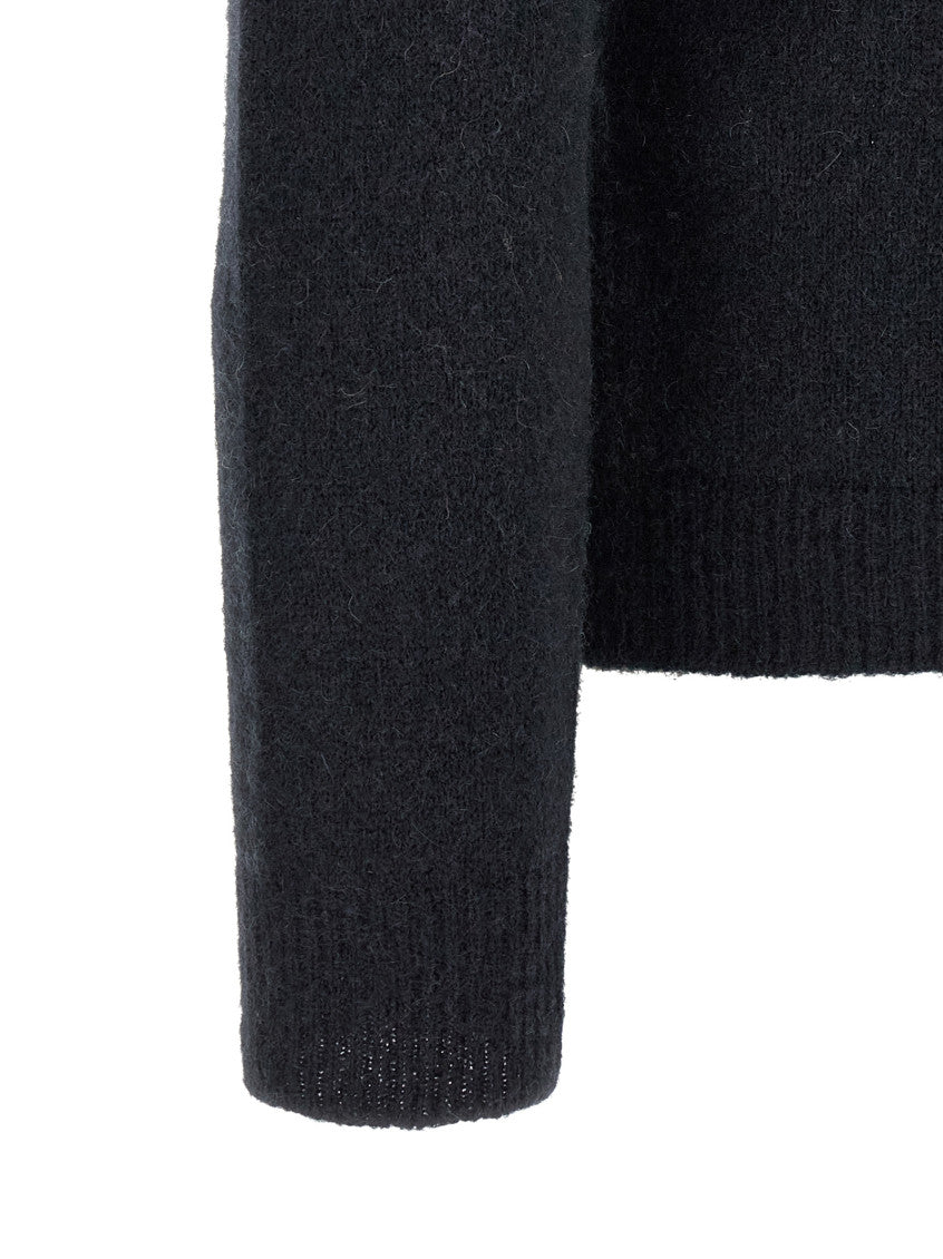 Dark Blue Wool Blend Hoodie 4