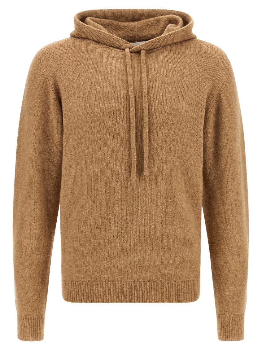 Beige Wool Blend Hoodie 1