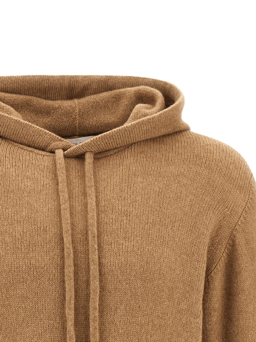 Beige Wool Blend Hoodie 3