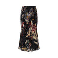 Black Floral Maxi Skirt 1
