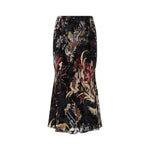Black Floral Maxi Skirt 1