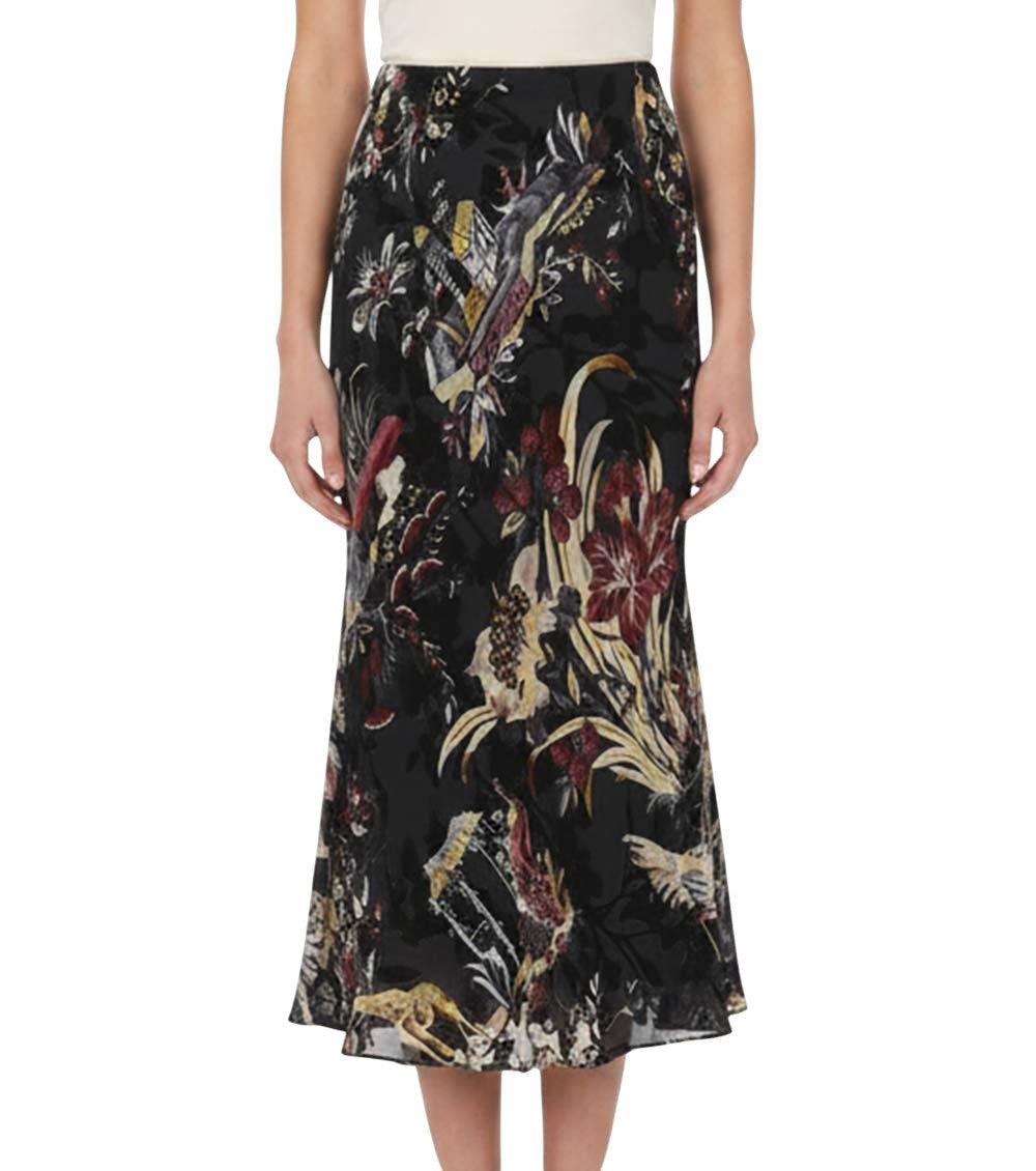 Black Floral Maxi Skirt 3