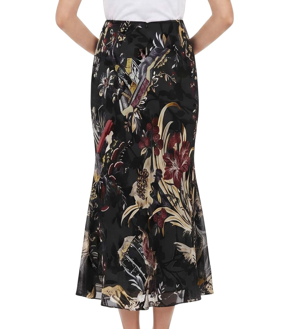 Black Floral Maxi Skirt 4
