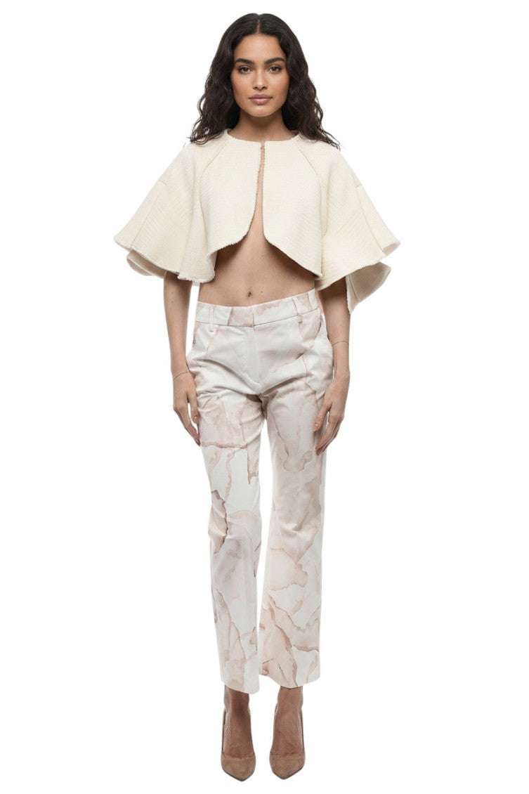 Pink Straight Printed Pants 1
