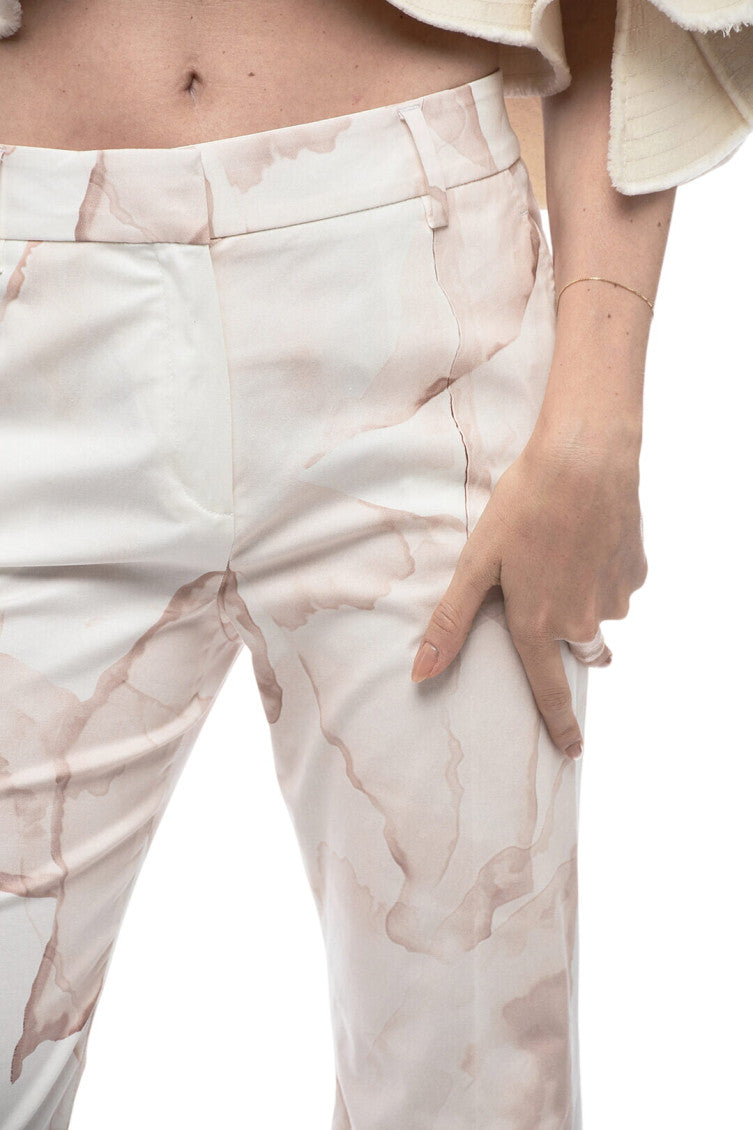 Pink Straight Printed Pants 3