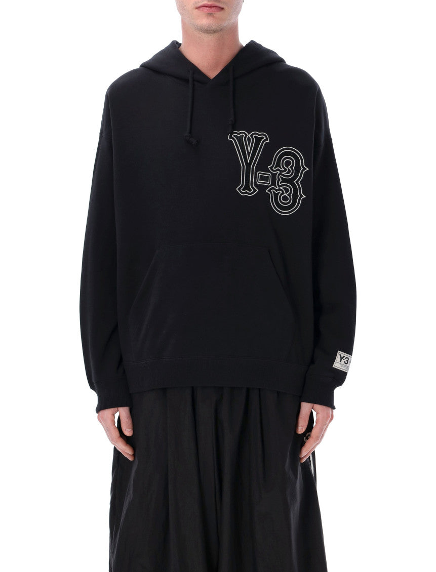 Black Oversized Logo Hoodie 1