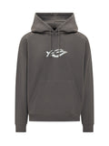 Grey Relaxed Logo Hoodie 1
