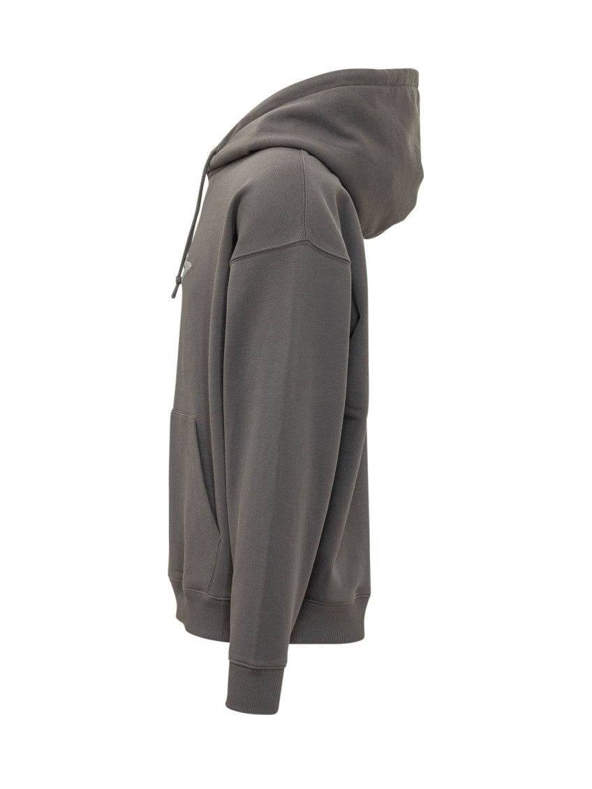 Grey Relaxed Logo Hoodie 3