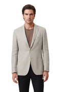 Light Beige Textured Blazer 1