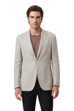 Light Beige Textured Blazer 1