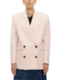 Light Pink Peaked Lapel Blazer 1