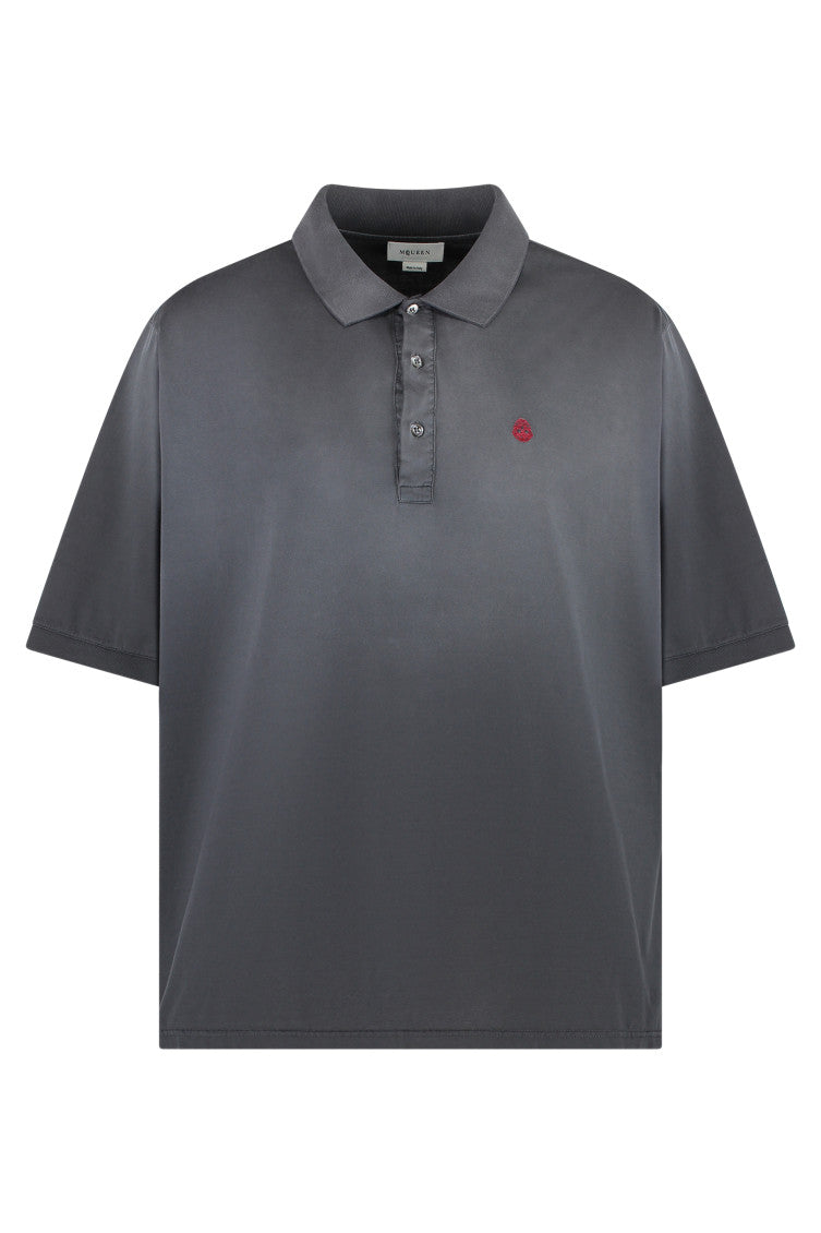 Grey Shirt Collar Polo 1