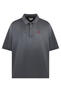Grey Shirt Collar Polo 1