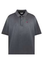 Grey Shirt Collar Polo 1