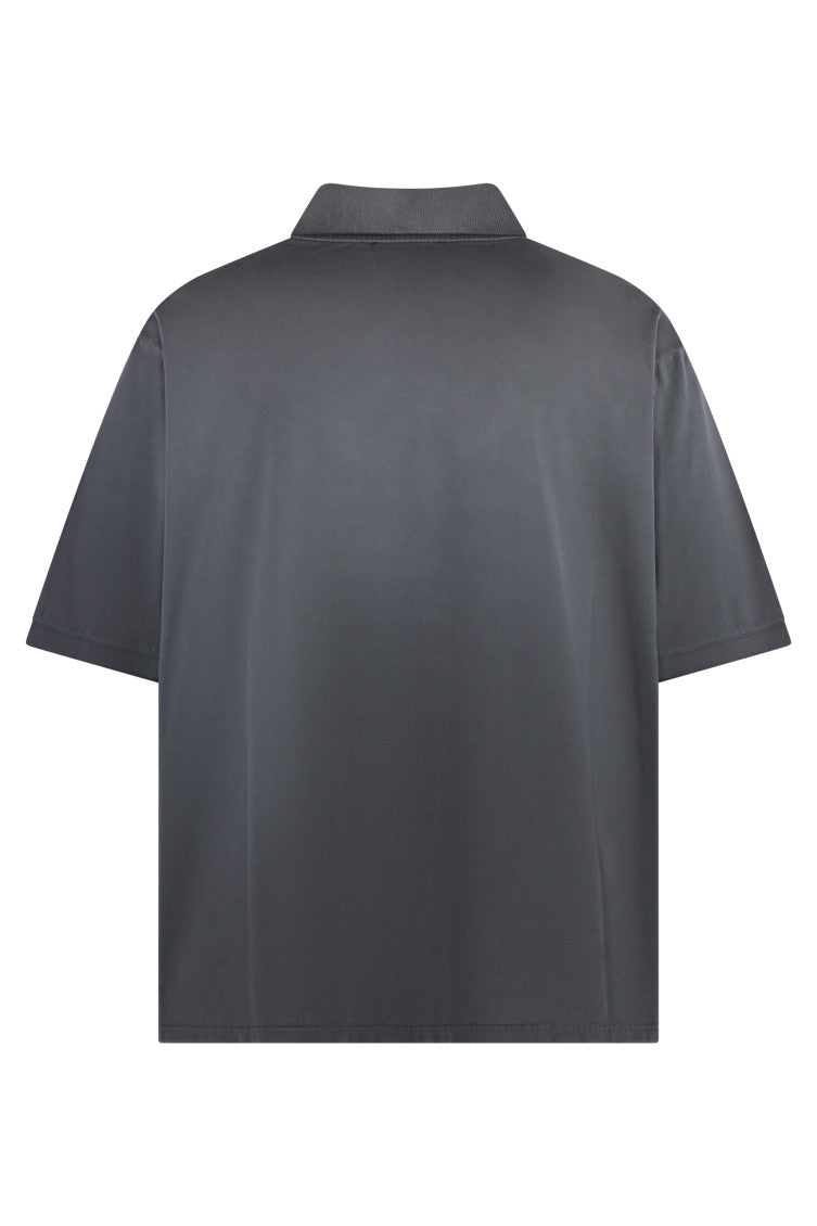 Grey Shirt Collar Polo 2