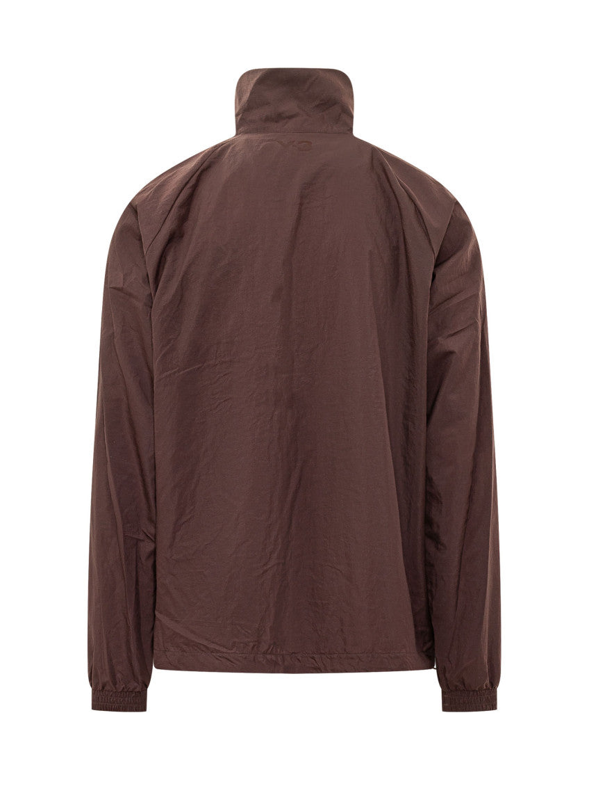 Maroon Solid Mock Collar Jacket 2