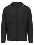 Black Textured Hood Jacket 1