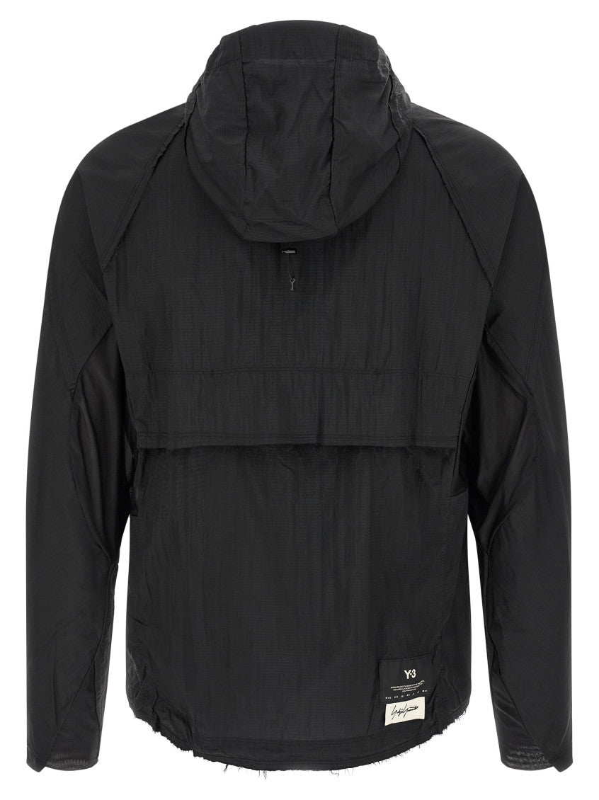 Black Textured Hood Jacket 2