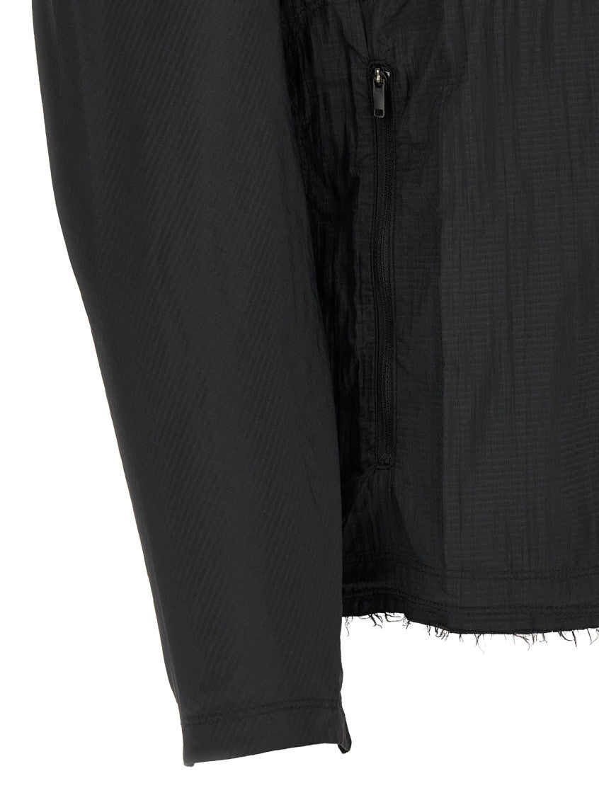 Black Textured Hood Jacket 4