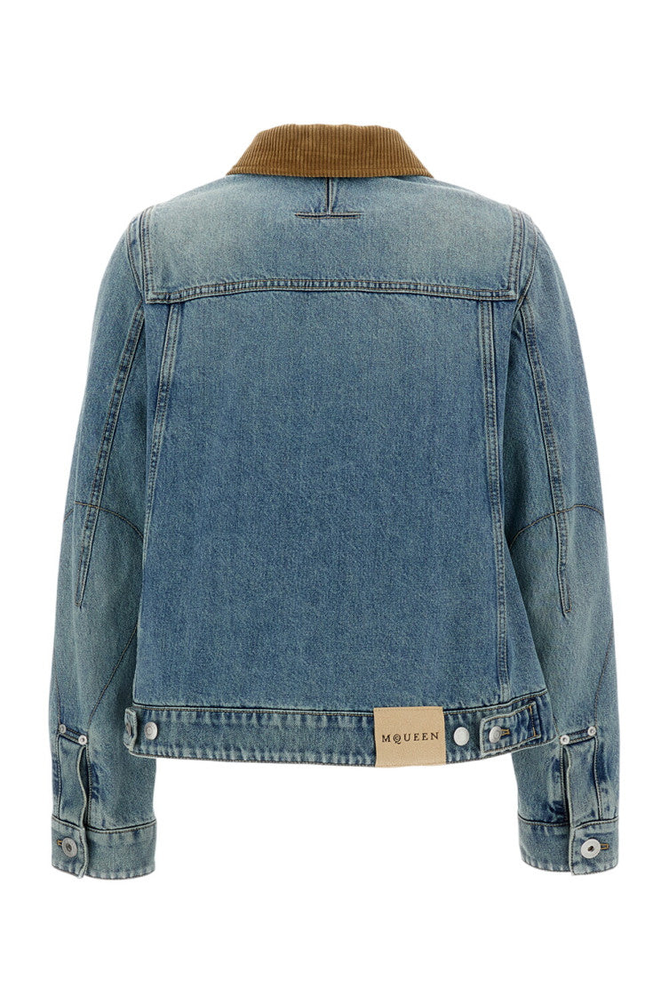 Sky Blue Shirt Collar Jacket 2
