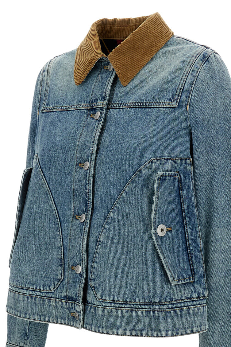 Sky Blue Shirt Collar Jacket 3