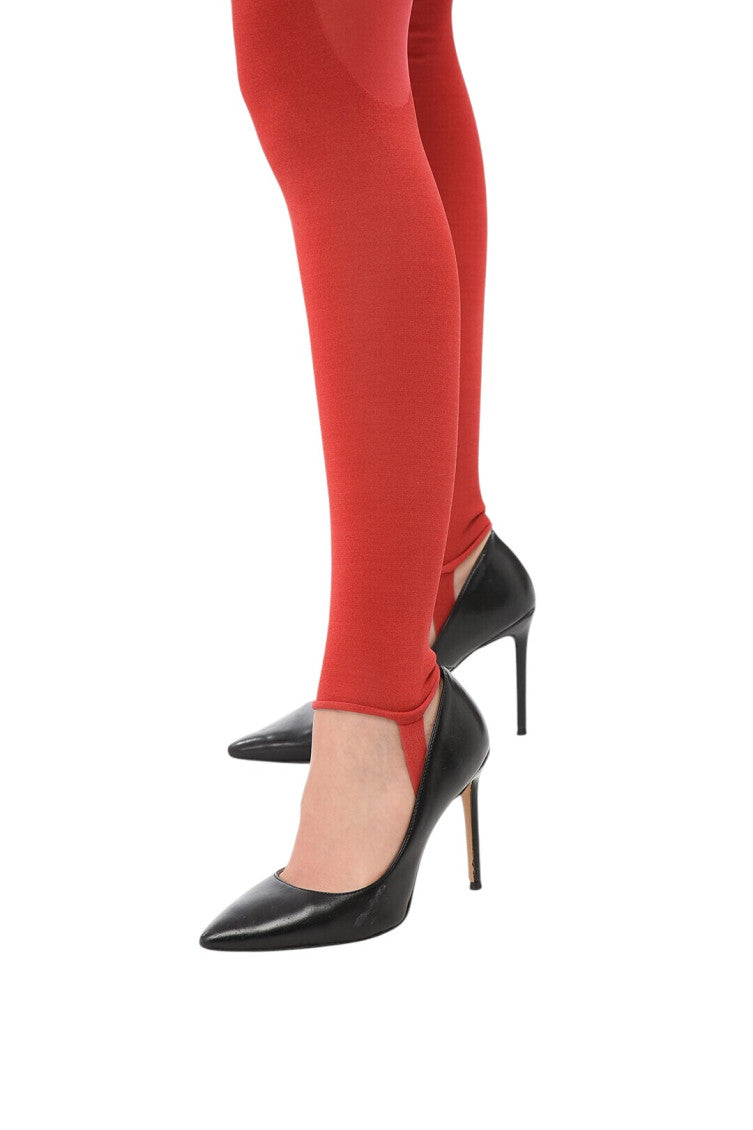 Red Round Neck Full Length Dress 3