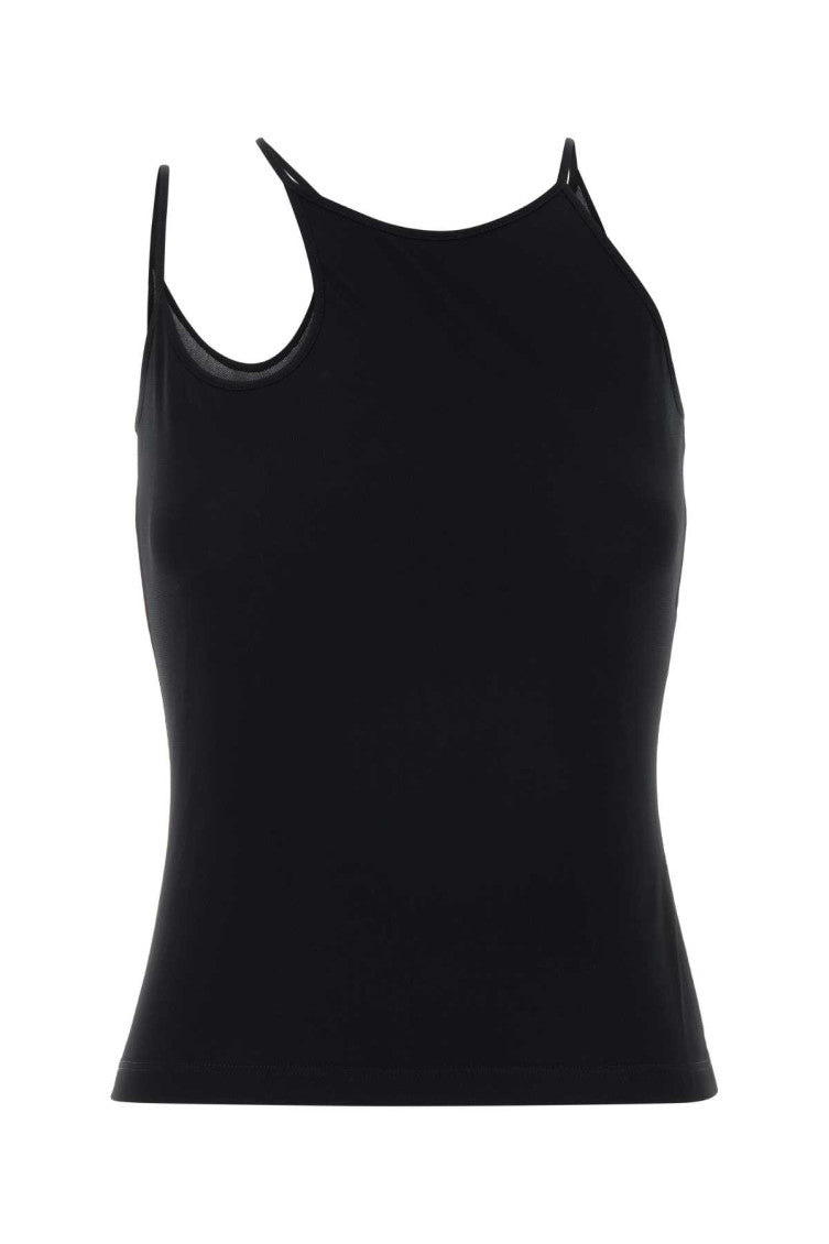 Black Scoop Neck Top 1
