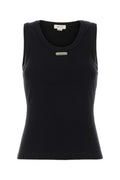 Black Logo Round Neck Top 1