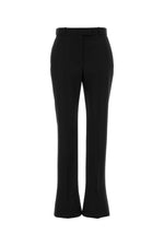 Black Tailored Flat Front Pants 1
