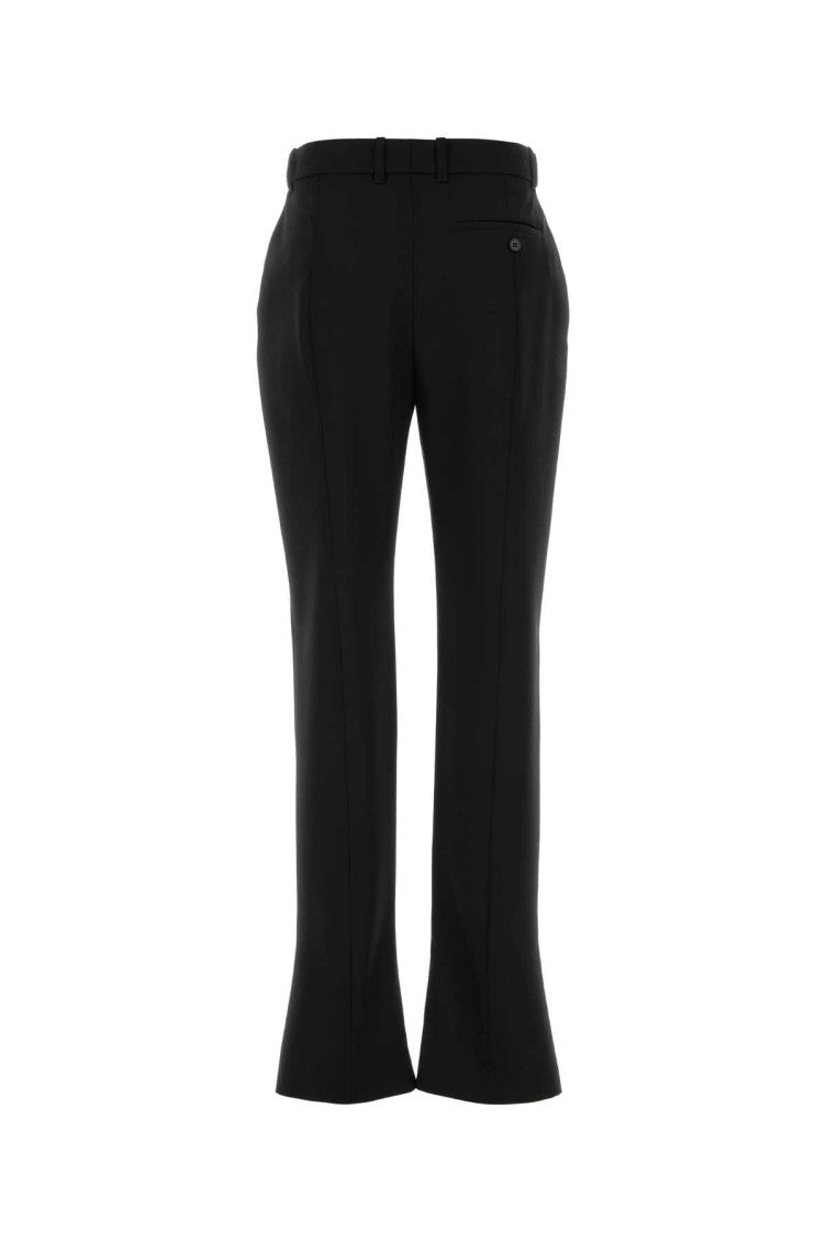 Black Tailored Flat Front Pants 2